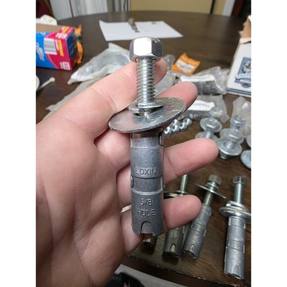 5 Pc 5/8”-11 Expansion Shield Concrete Anchor 1” Hole - Picture 5 of 16